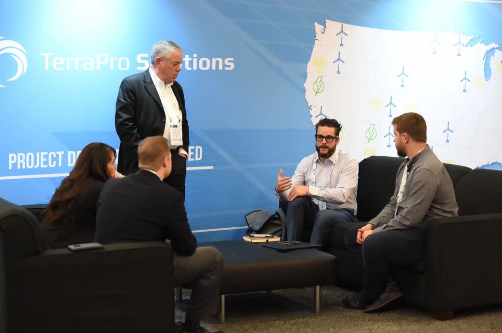 A meeting at couches