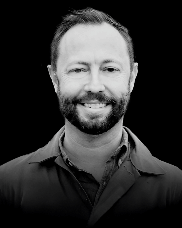 black and white headshot of bo downen