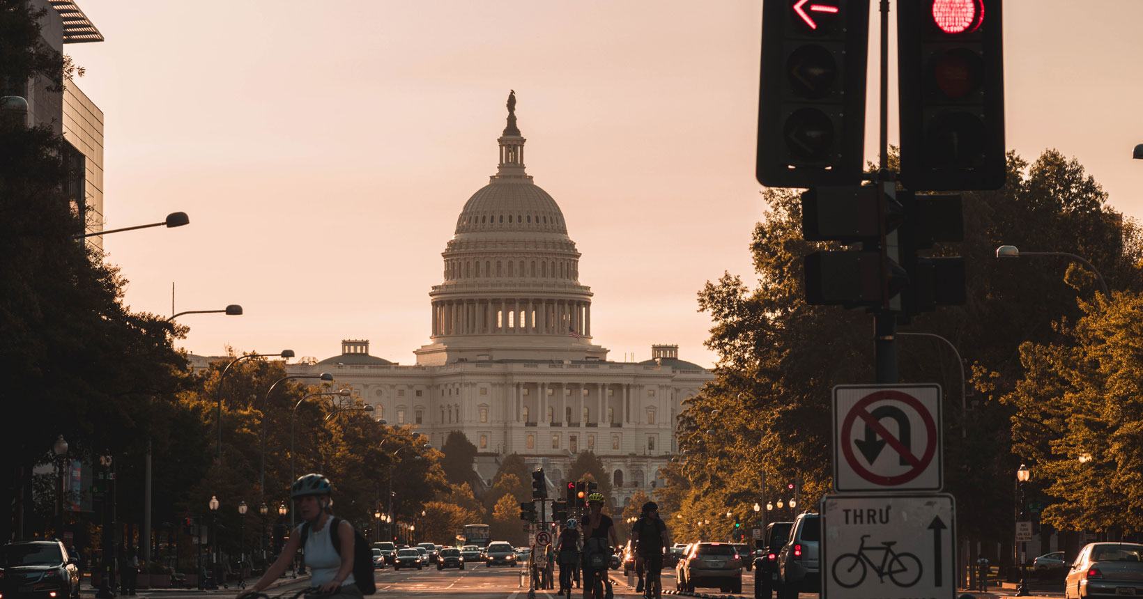 The U.S. Capitol at Dawn.