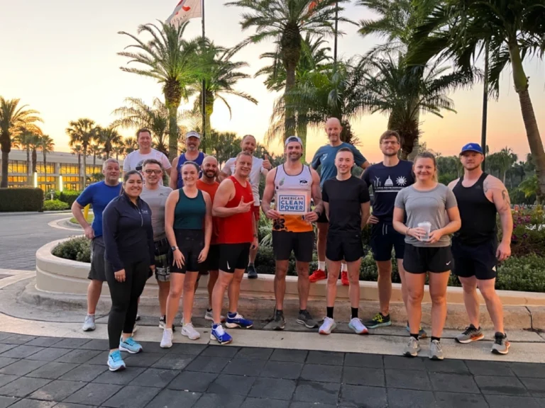 ACP Conference Attendees Post after a Morning Run.