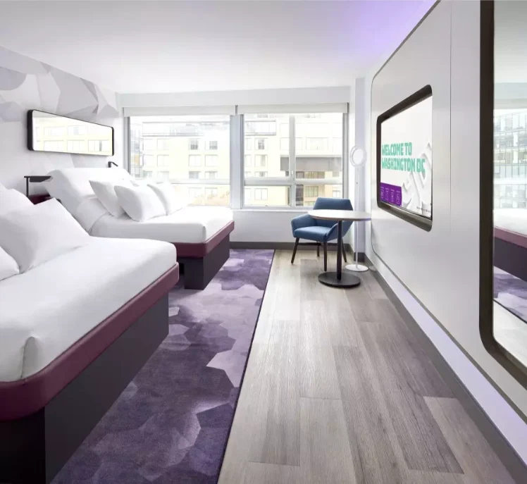 A Hotel Room in Washington DC.