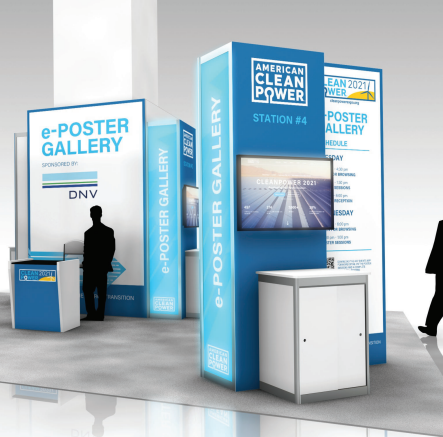 A Mock-Up of the Exhibit Hall at an ACP Conference.