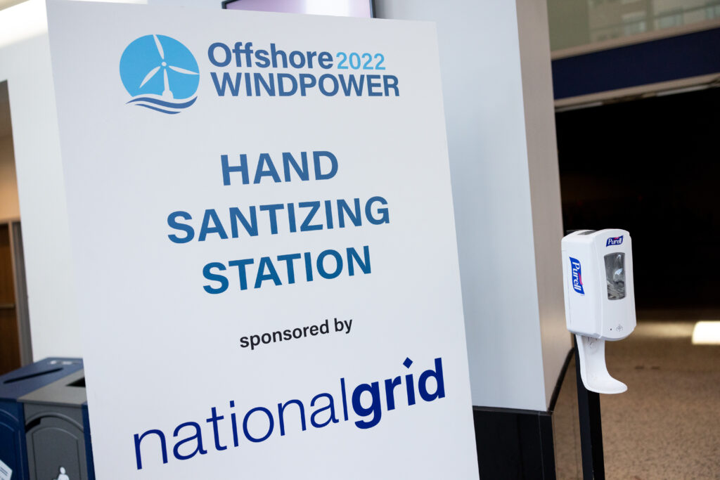 Image of ACP Sponsorship Opportunity at Offshore Windpower Conference (Hand Sanitizing Stations).