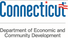 The logo for the Connecticut Department of Economic and Community Development, a sponsor of ACP's Offshore Windpower Conference.