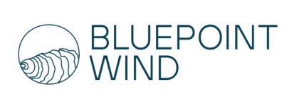 The logo for BluePoint Wind, a sponsor of ACP's Offshore Windpower Conference.