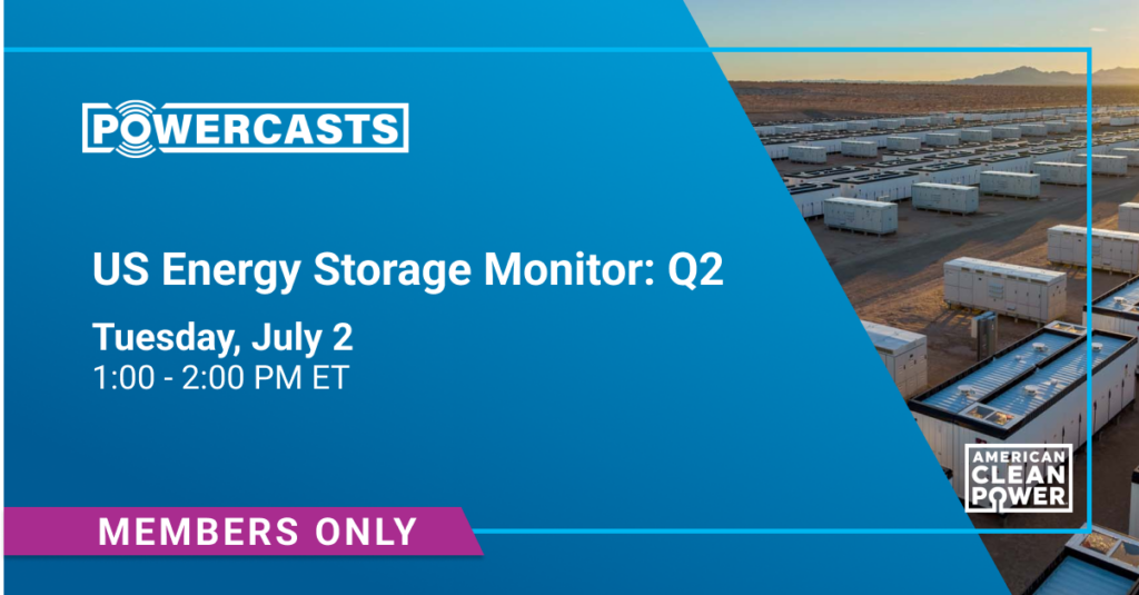 US Energy Storage Monitor Q2 PowerCast title slide