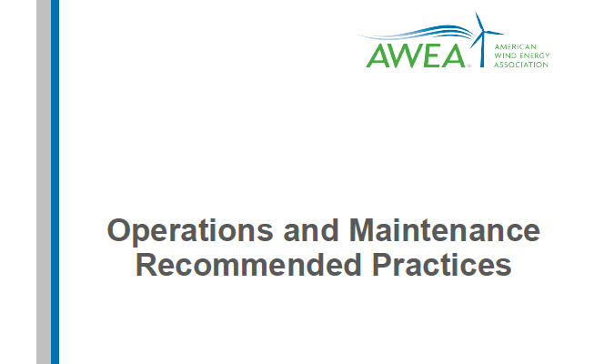 AWEA operations and maintenance recommended practices