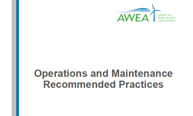 AWEA Operations & Maintenance Recommended Practices, Second Edition | ACP