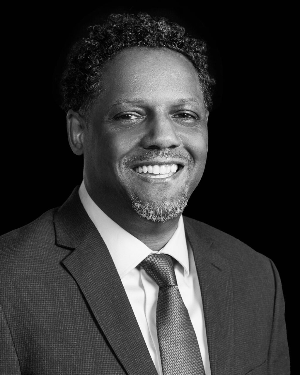 black and white headshot of babu jackson