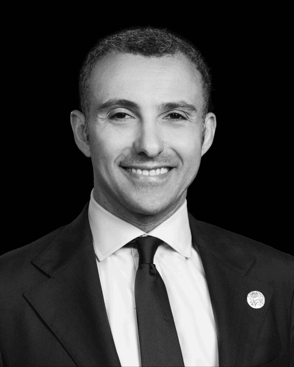 black and white headshot of bahaa seireg