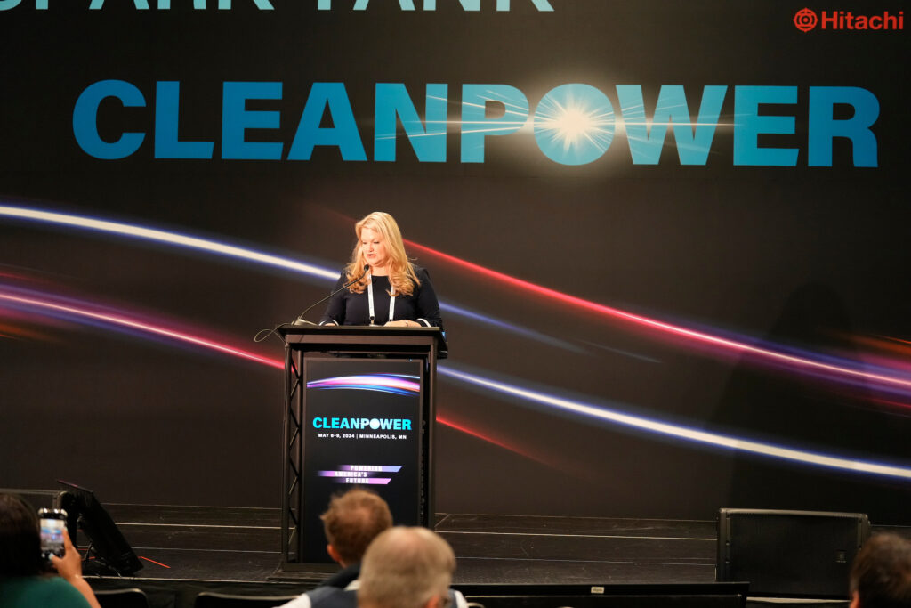 Woman speaking at CLEANPOWER 2024