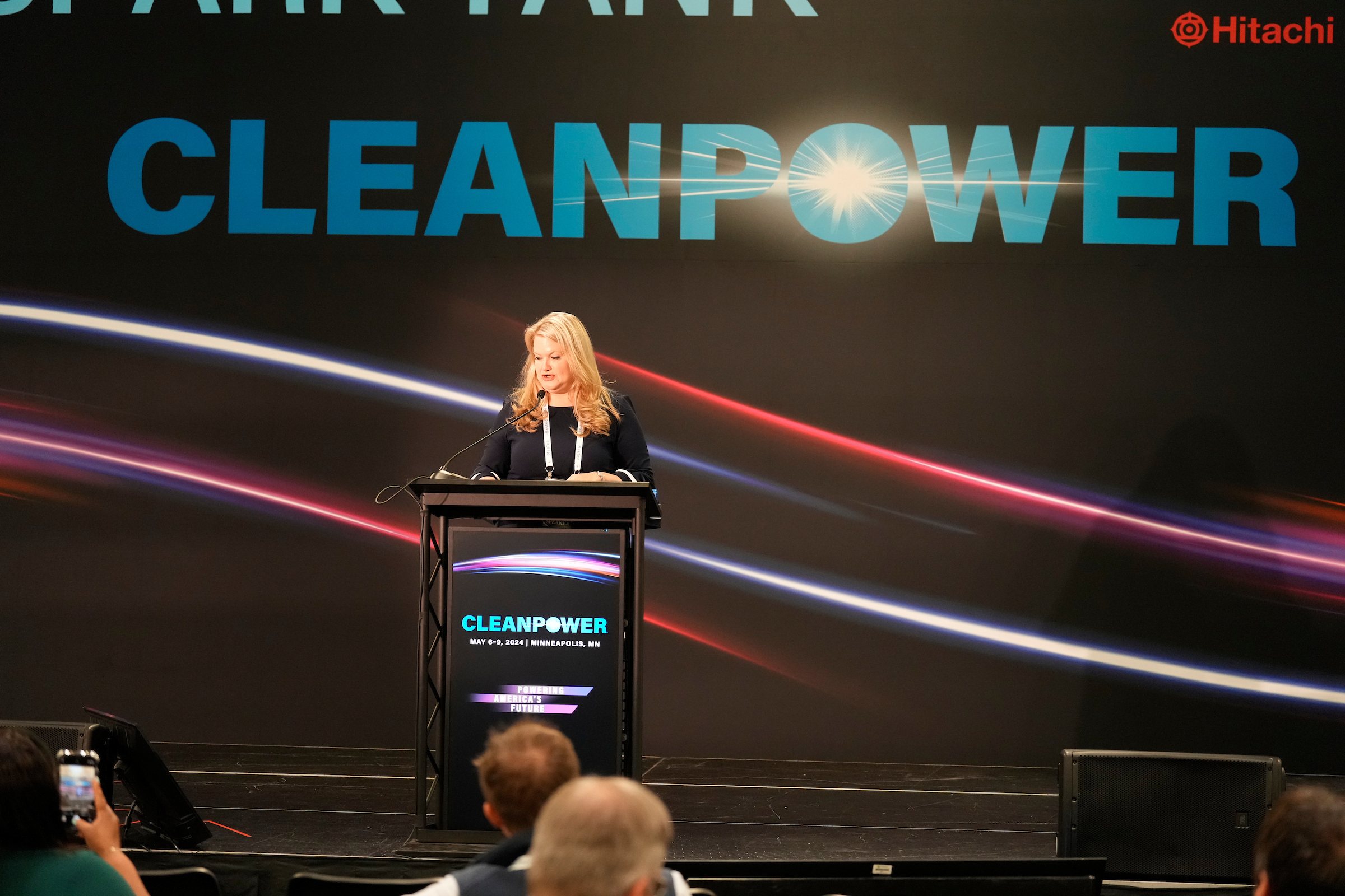 Woman speaking at CLEANPOWER 2024