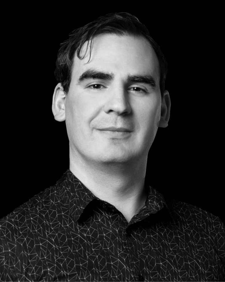 black and white headshot of collyn messier