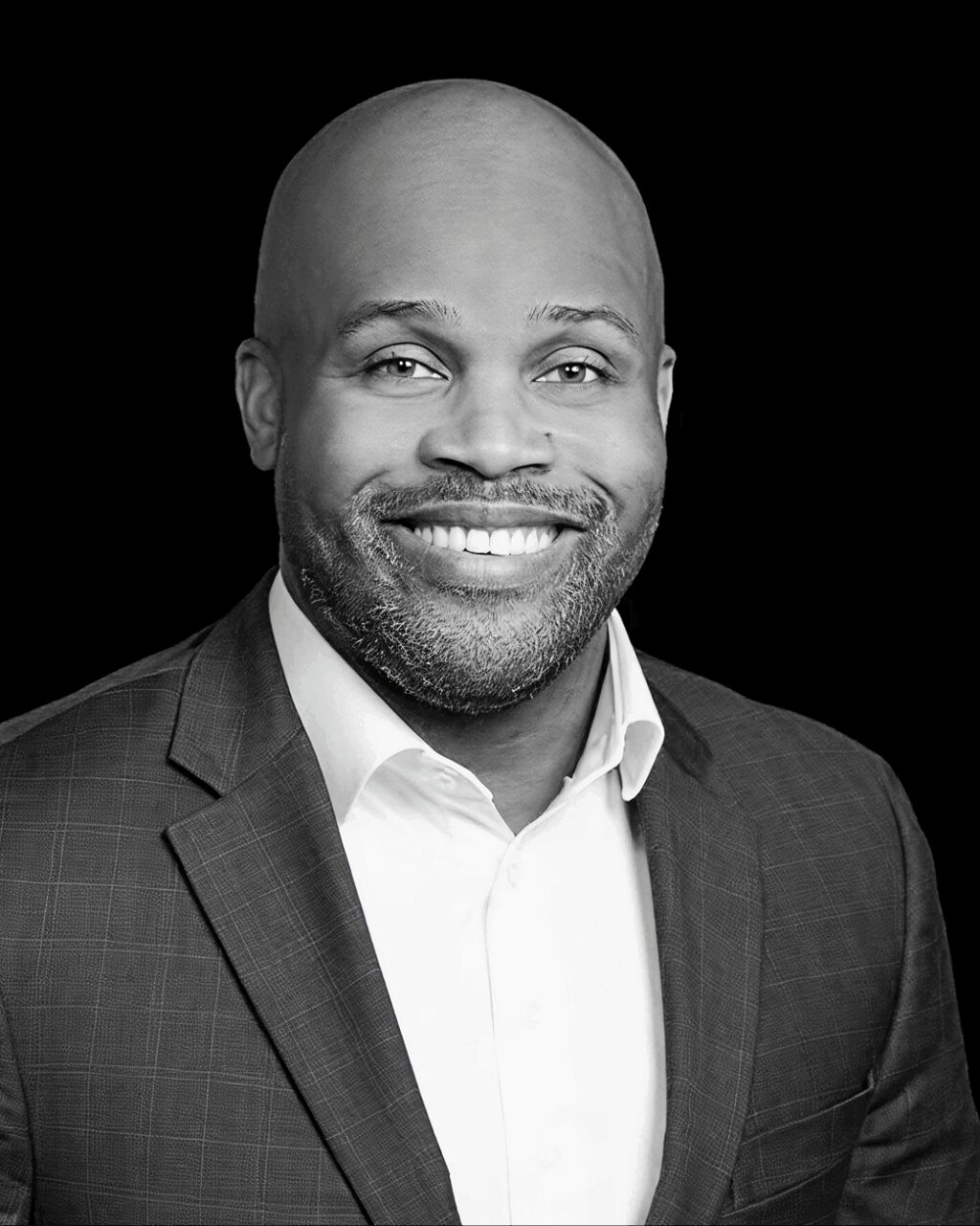 black and white headshot of Maurice Moss