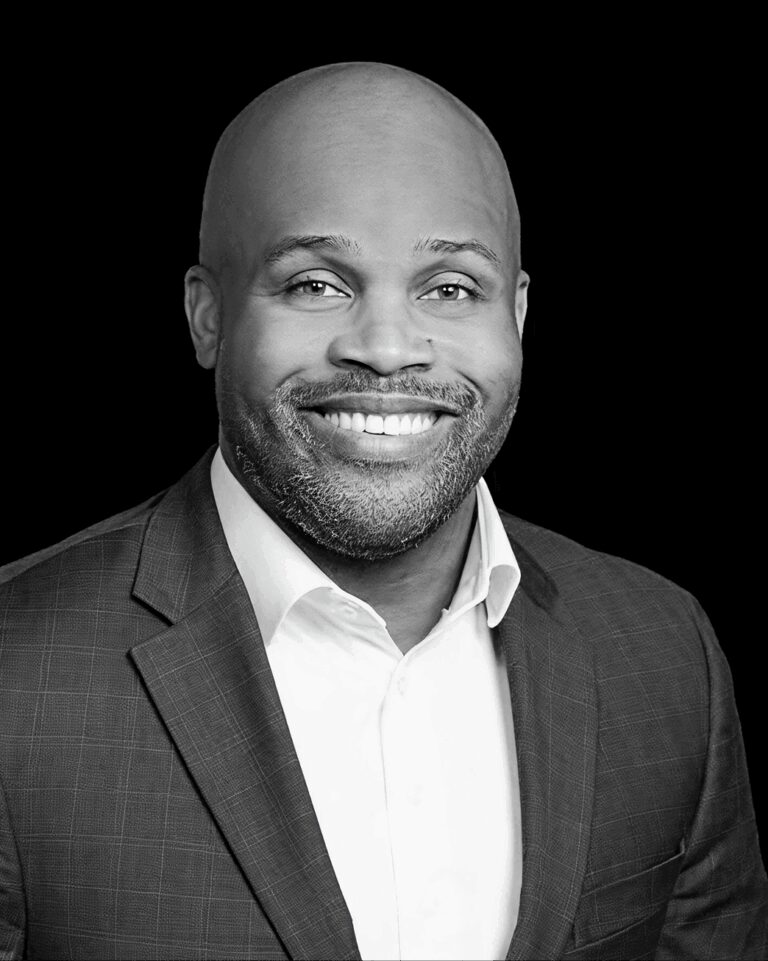 black and white headshot of Maurice Moss