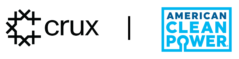 Crux logo and ACP logo side-by-side