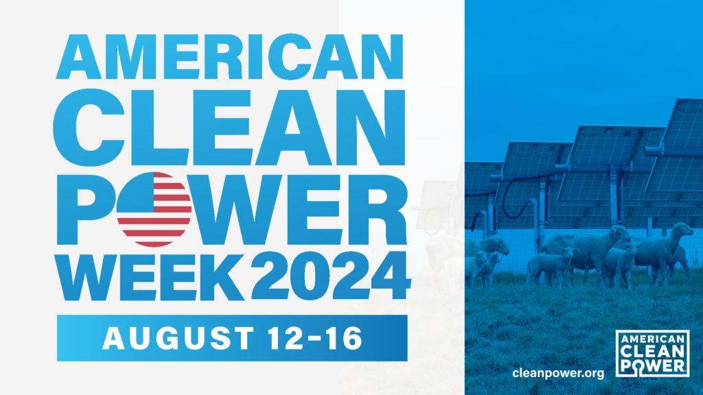 American Clean Power Week 2024 promo graphic.