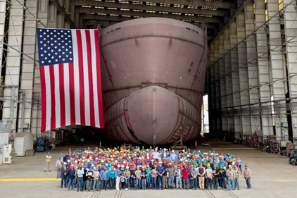 American workers helped construct the ECO Edison at LA Ship in Houma, LA. The vessel is now in service in New England.