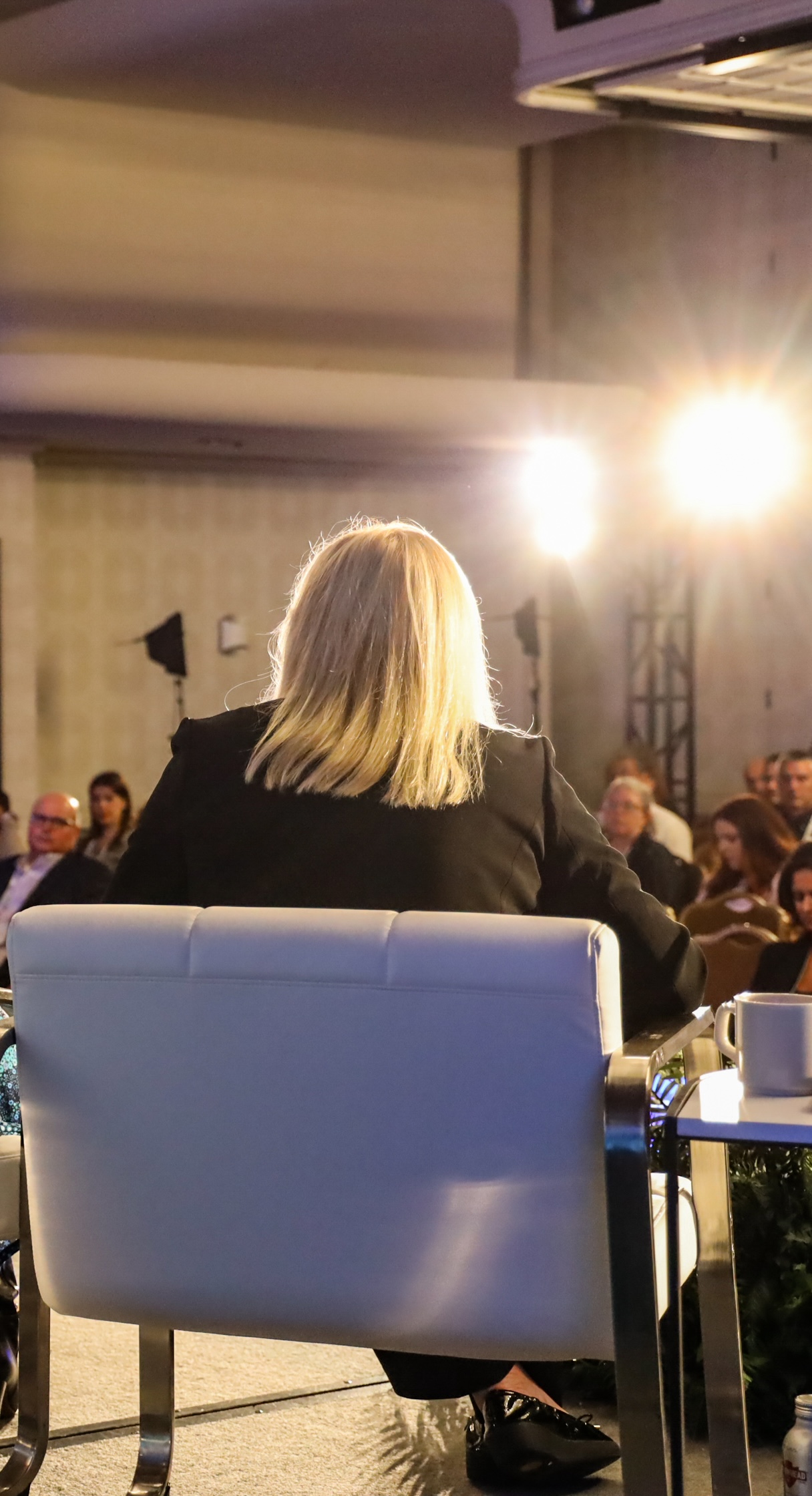 Woman presenting