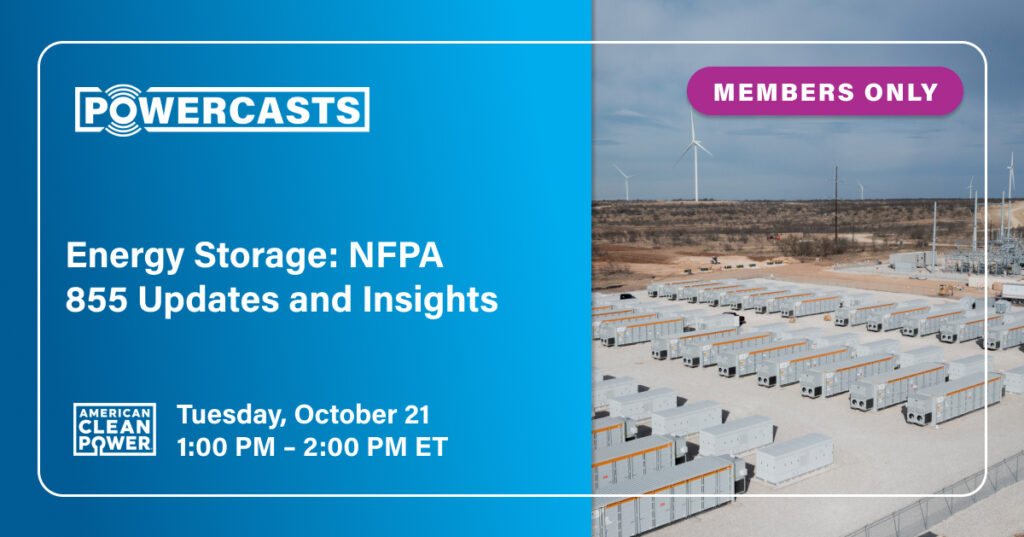 Energy Storage: NFPA 855 Updated and Insights PowerCast