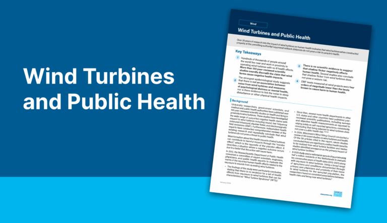 Wind Turbines and Public Health