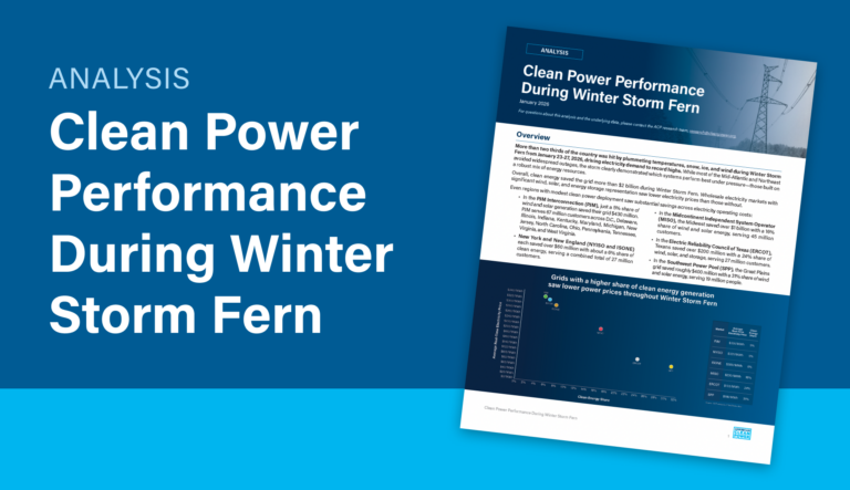 Clean Power Performance During Winter Storm Fern