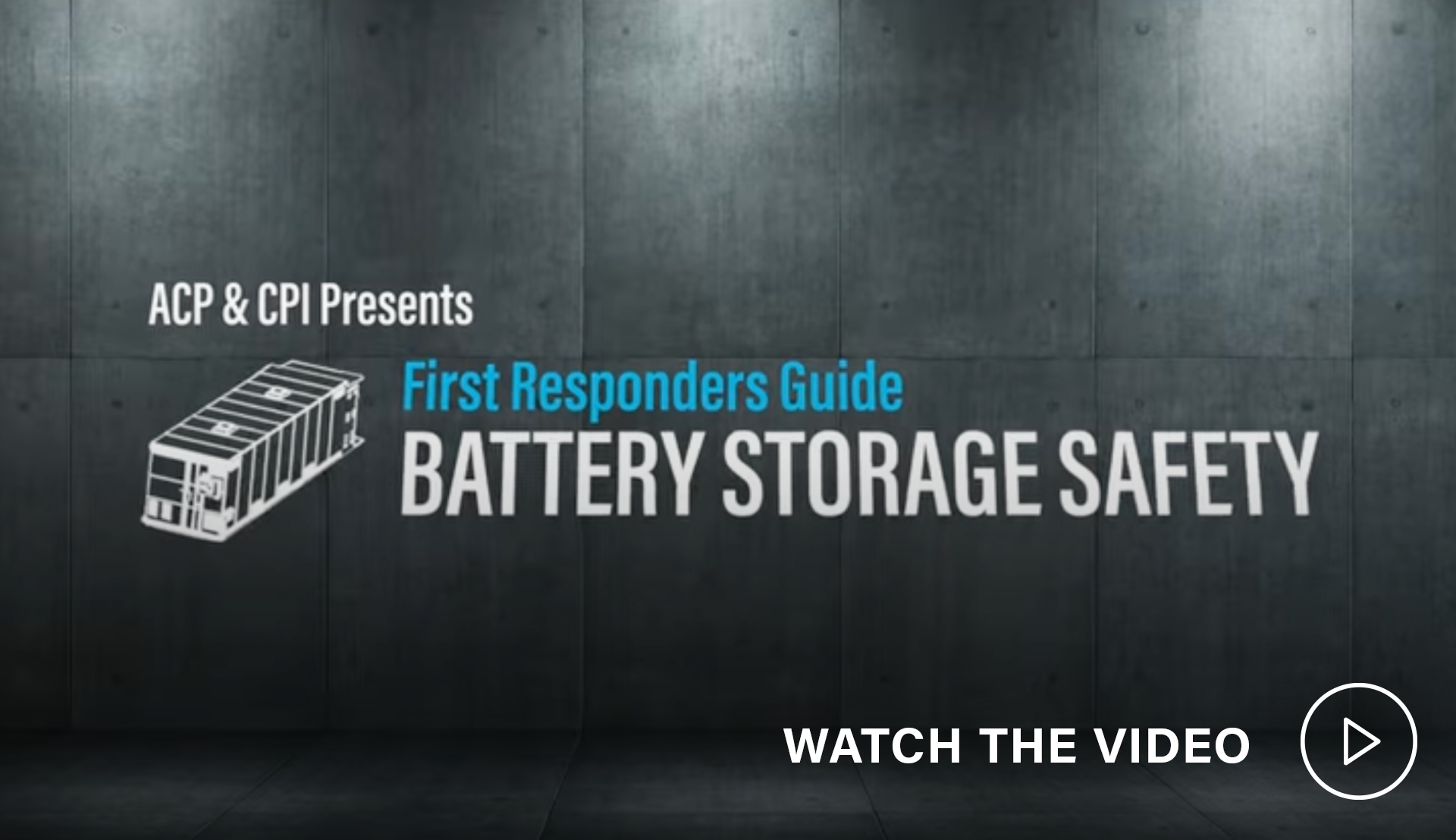 First Responders Guide to BESS Incidents | ACP