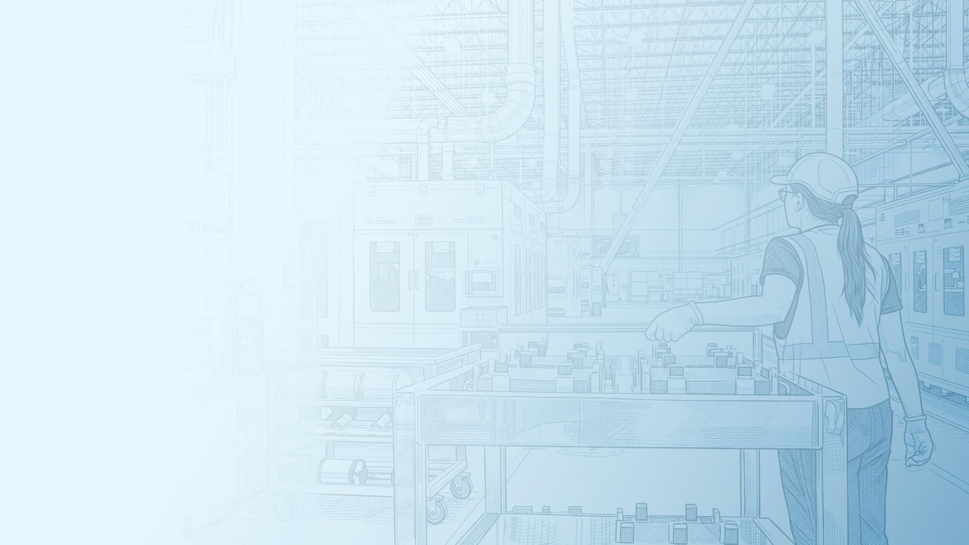 Artwork of solar manufacturing facility