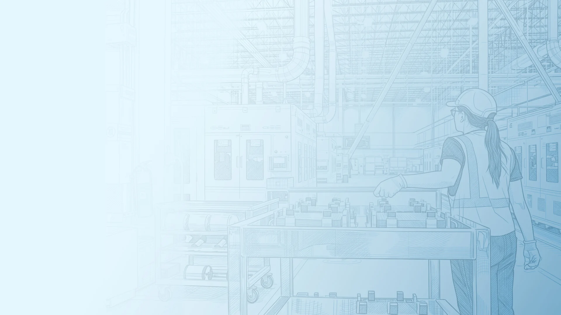 Artwork of solar manufacturing facility