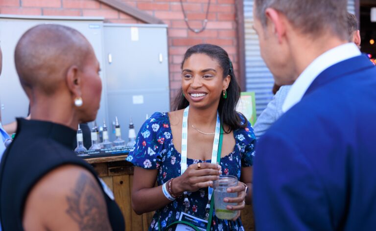 Woman at CLEANPOWER Reception