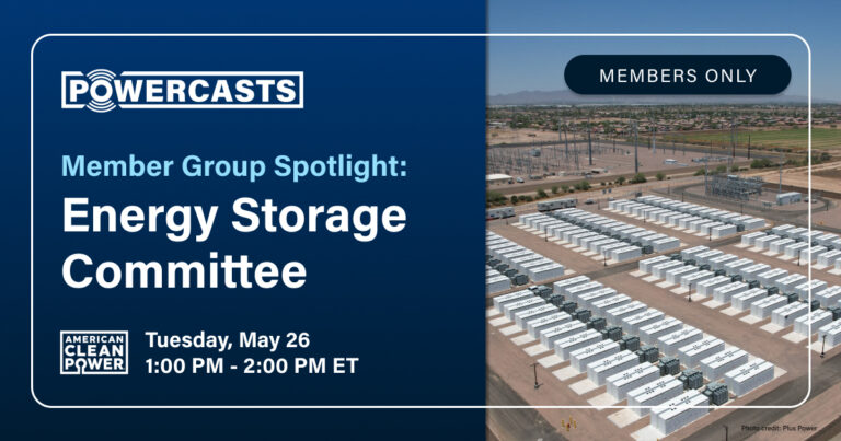 Join ACP and industry experts for a digestible, practical conversation on how storage works in markets, why market design matters, and how ACP’s committees are helping shape the policies and structures needed to scale energy storage across the country.