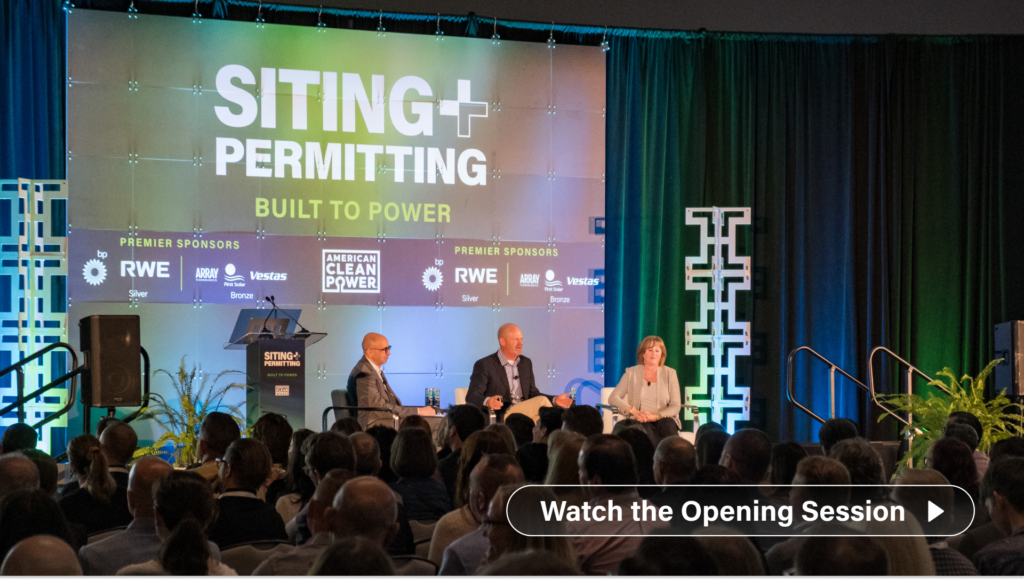 watch the siting & permitting opening session
